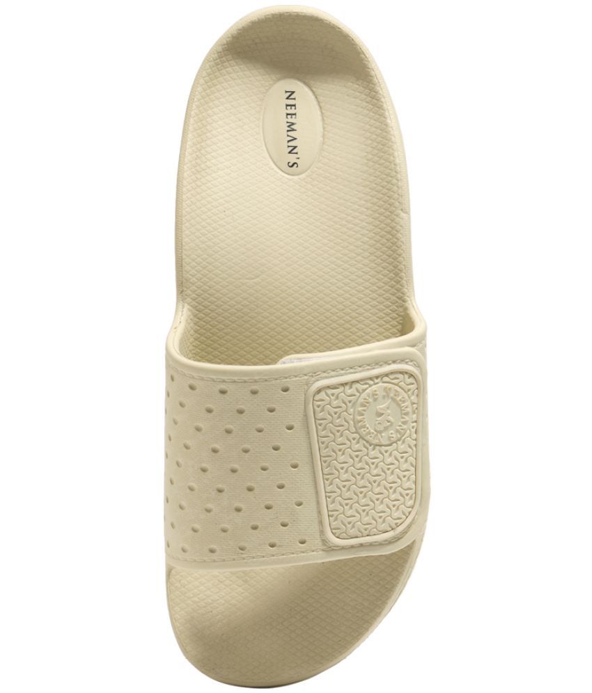     			Neeman's Beige Men's Slide Flip Flop