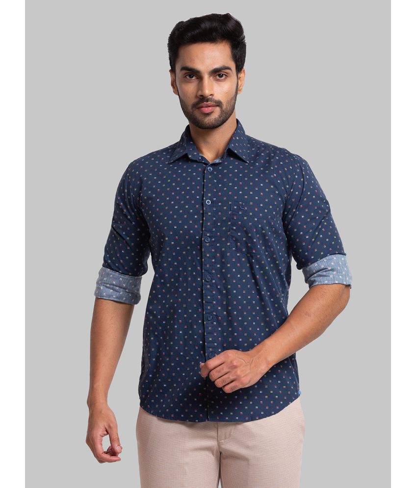     			Parx 100% Cotton Slim Fit Printed Full Sleeves Men's Casual Shirt - Blue ( Pack of 1 )