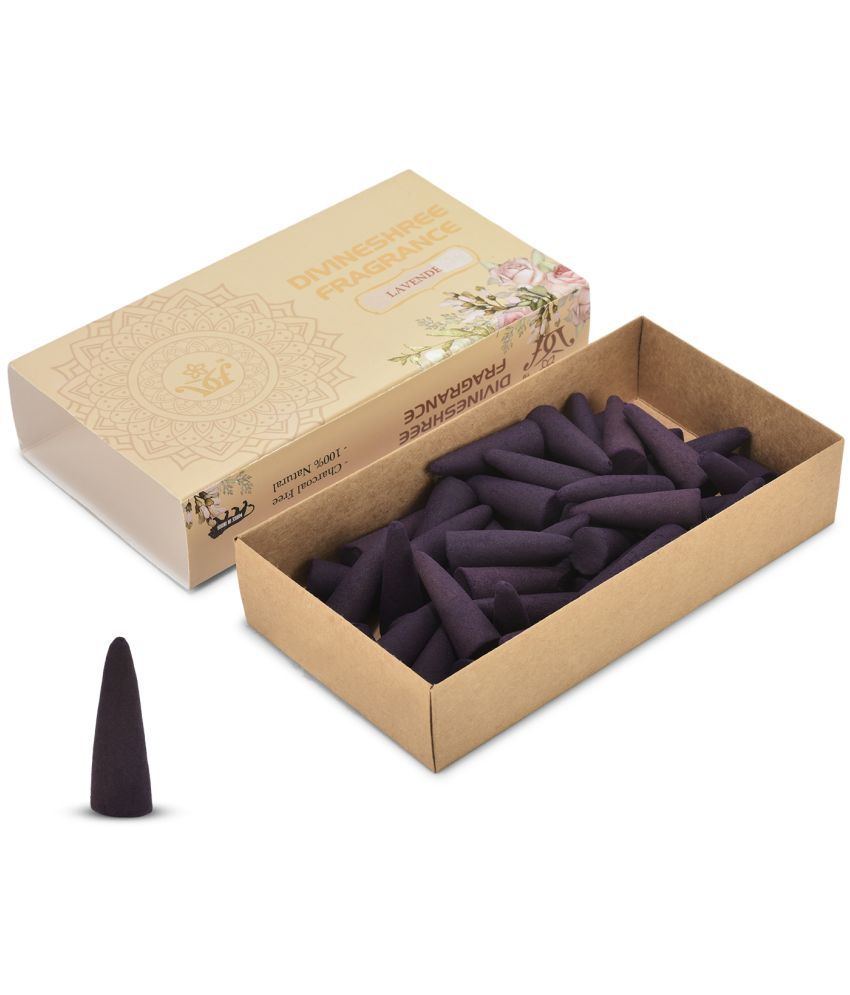     			divineshree fragrance Dhoop,Incense Dhoop Cone Lavender 200 gm ( Pack of 1 )