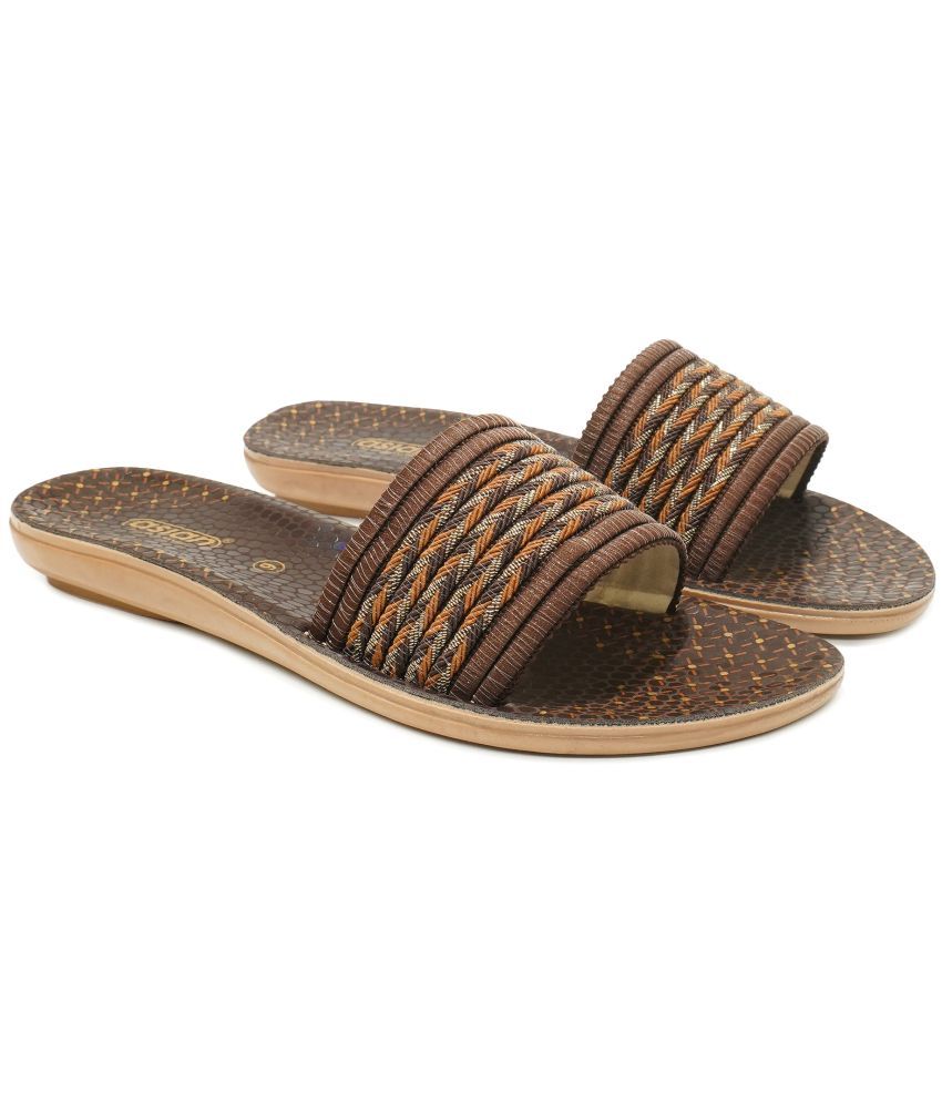     			ASIAN Brown Women's Slide