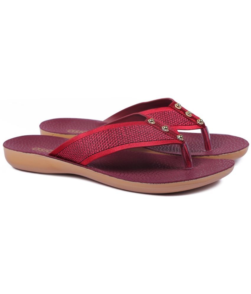     			ASIAN Red Women's Slipper