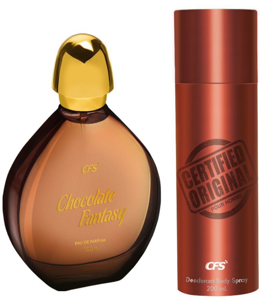     			CFS Chocolate Fantasy EDP Long Lasting Perfume&Certified Brown Deodorant Body Spray