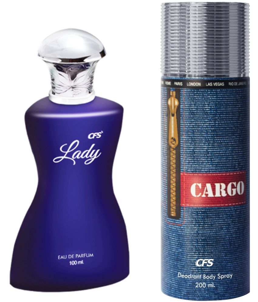    			CFS Lady EDP Long Lasting Perfume & Cargo Blue Deodorant Body Spray