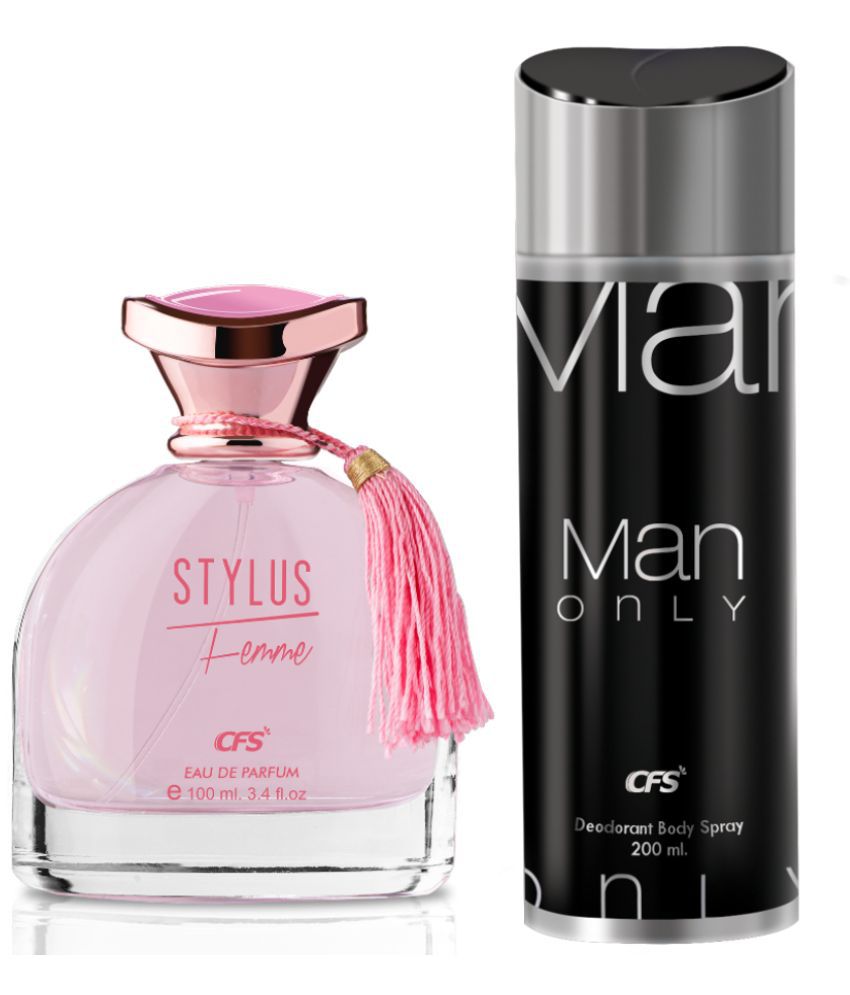     			CFS Stylus Pink EDP Long Lasting Perfume & Man Only Black Deodorant Body Spray