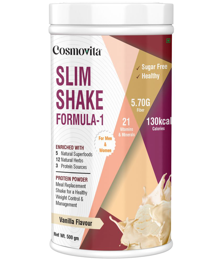     			Cosmovita Nutritional Formula-1 Slim Shake for Weight Control & Management 500 gm Vanilla