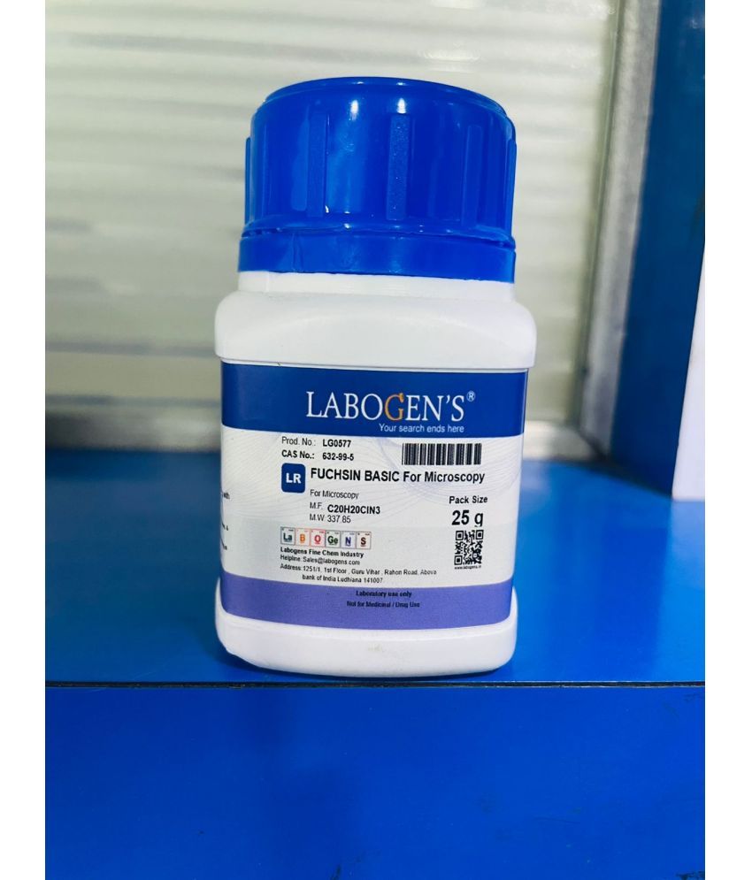     			LABOGENS   BASIC FUCHSIN (M.S.)(C.I. NO. 42510)  25GM