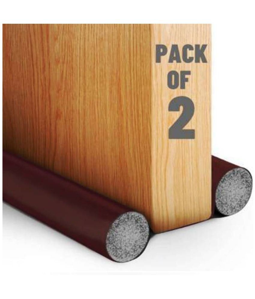     			Morazo Door Bottom Sealing Strip Guard For Door (Size-39 inch) (Pack of 2 ) (Brown) Door Seal