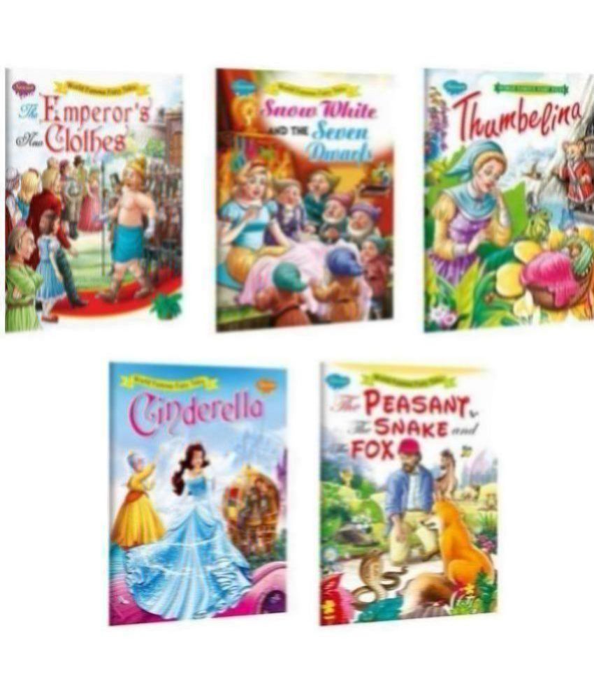     			Set Of 5 World Famous Story Books (The Emperor's New Clothes, Snow White & The Seven Dwarf, Thumbelina, Cinderella, The Peasant, The Snake And The Fox) (Paperback, Manoj Publications Editorial Board)
