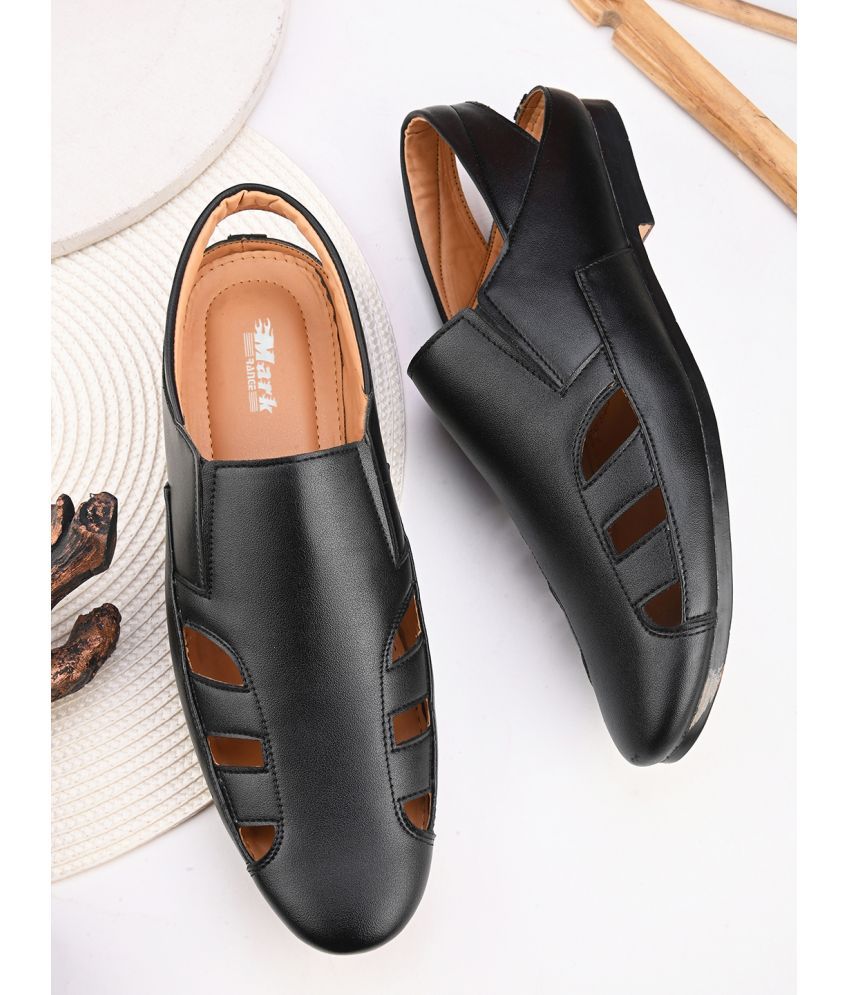     			MARKRANGE - Black Men's Sandals