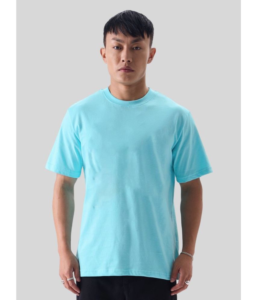     			PPTHEFASHIONHUB Cotton Regular Fit Printed Half Sleeves Men's T-Shirt - Sky Blue ( Pack of 1 )