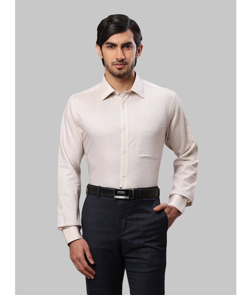     			Raymond Cotton Slim Fit Full Sleeves Men's Formal Shirt - Beige ( Pack of 1 )