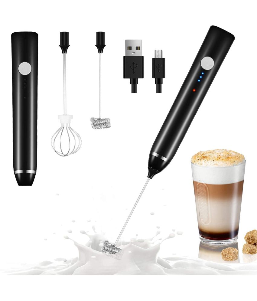     			Saykhus Black Milk Frother 100 Hand Blender Electric Whisker