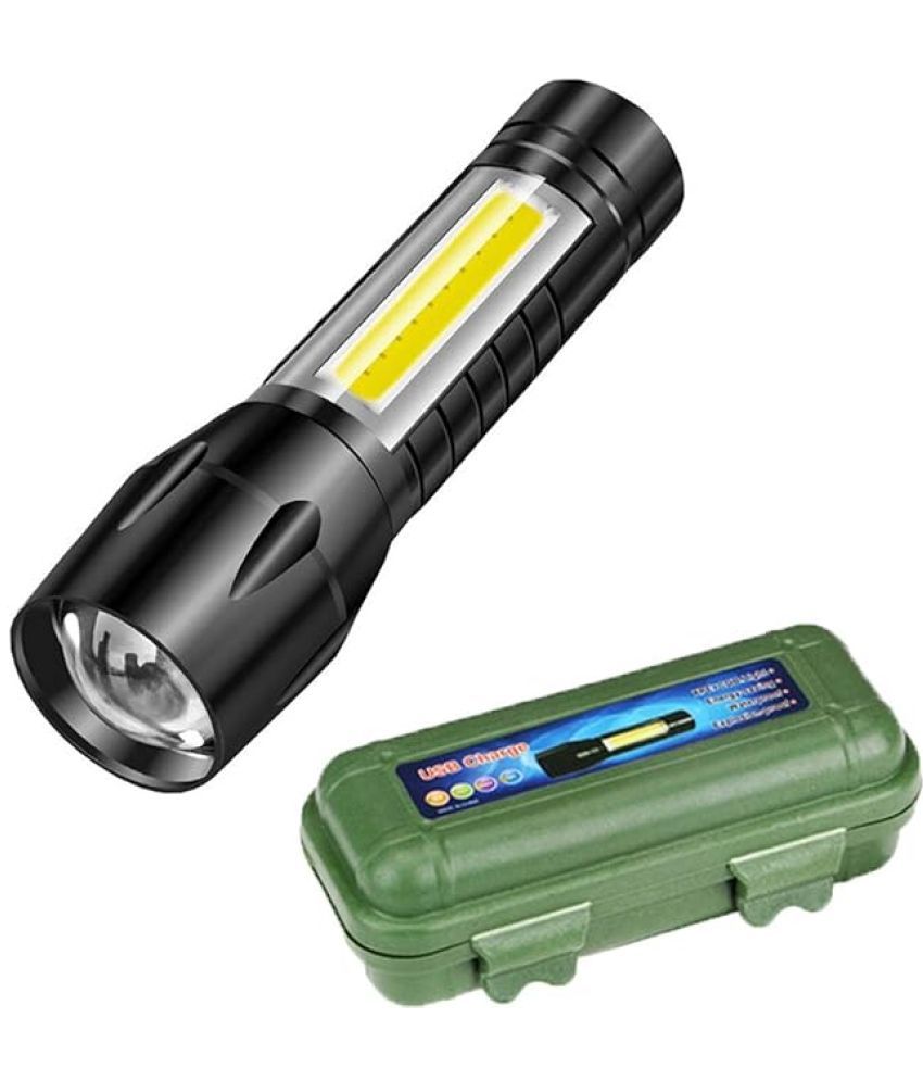     			Shopeleven - 9W Rechargeable Flashlight Torch ( Pack of 1 )