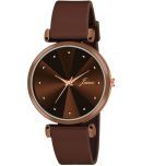 Jainx Brown Silicon Analog Womens Watch