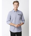 Solemio 100% Cotton Slim Fit Printed Full Sleeves Men's Casual Shirt - Grey ( Pack of 1 )