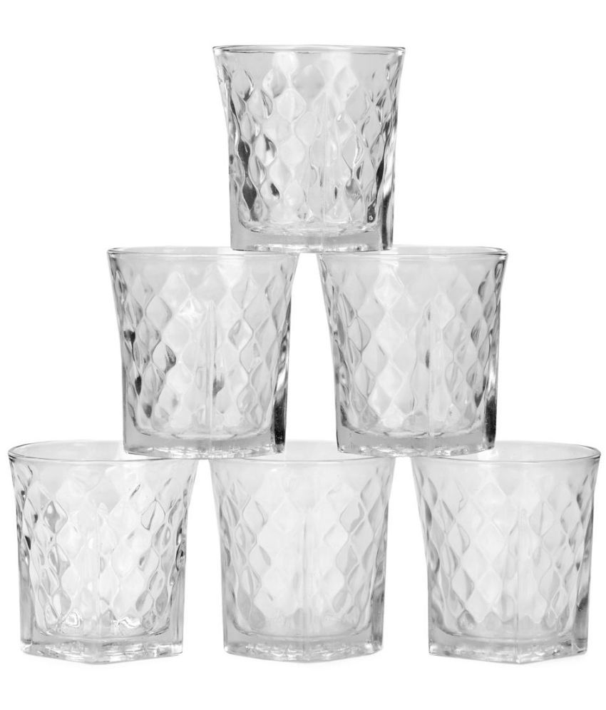     			AFAST Designer Glass Glass Glasses 150 ml ( Pack of 6 )