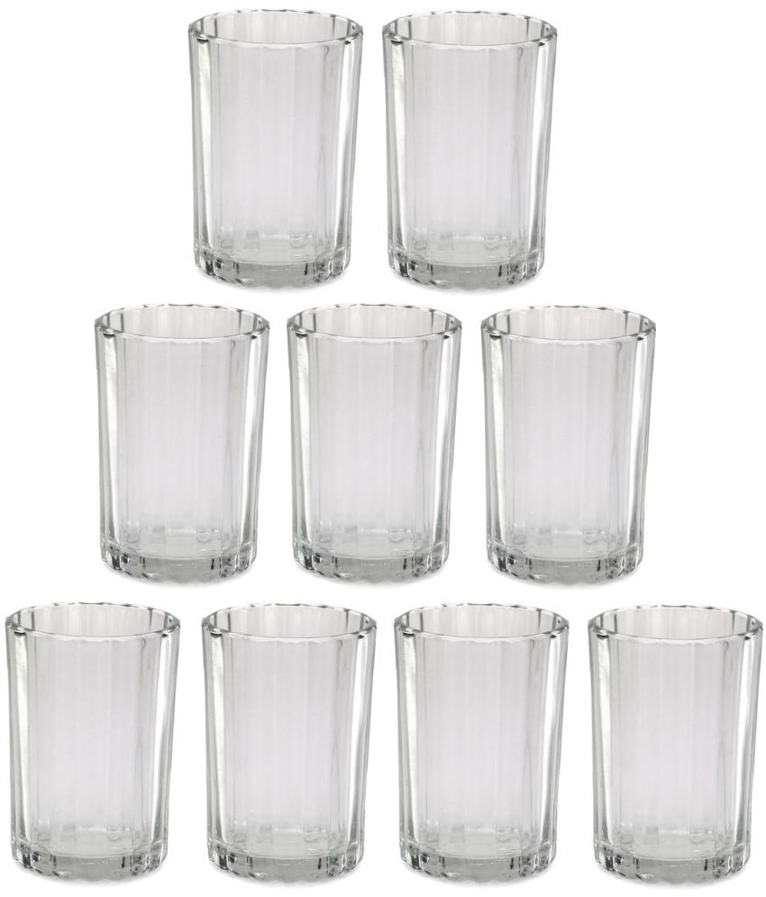     			AFAST Designer Glass Glass Glasses 200 ml ( Pack of 9 )
