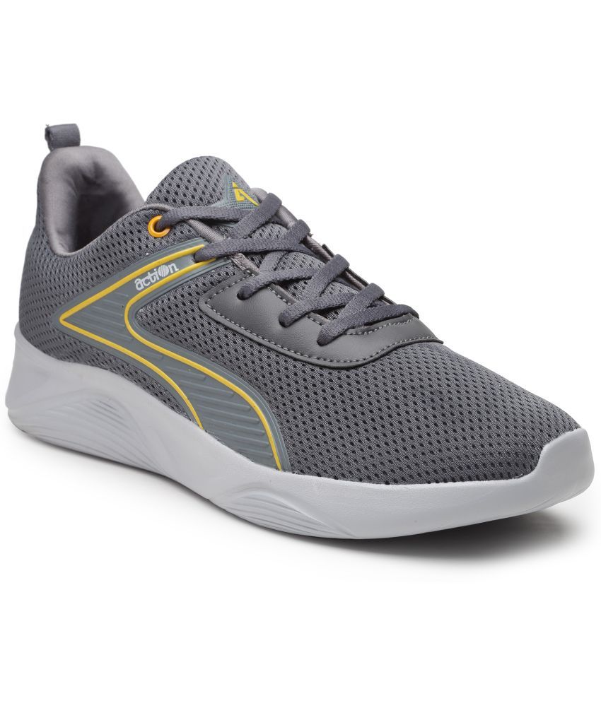     			Action Sports Shoes For Men Gray Men's Sports Running Shoes