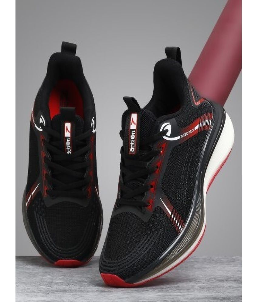     			Action Sports Shoes For Men Black Men's Sports Running Shoes