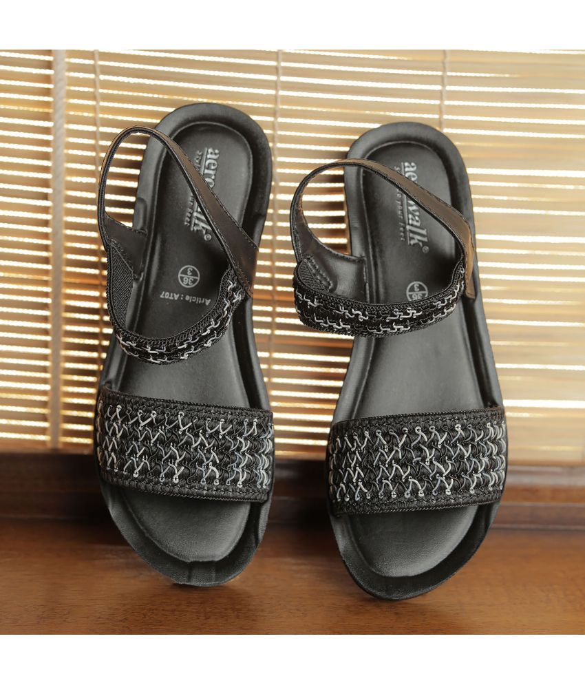     			Aerowalk Black Women's Sandal Heels