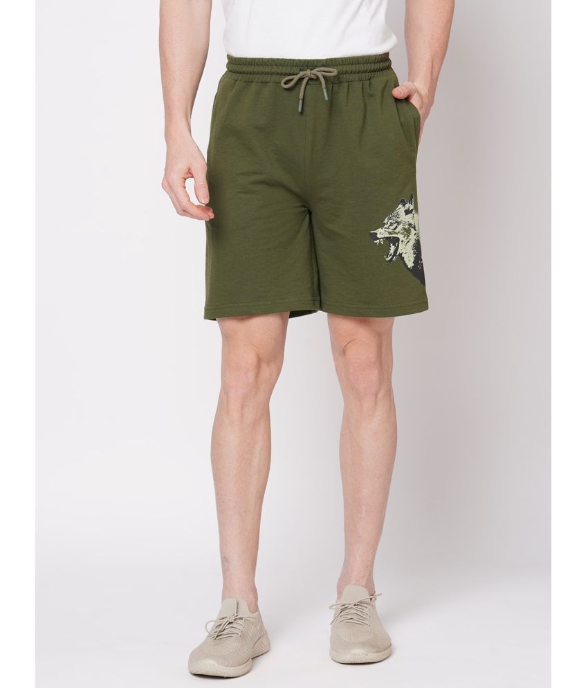     			Fitz Green Cotton Blend Men's Shorts ( Pack of 1 )