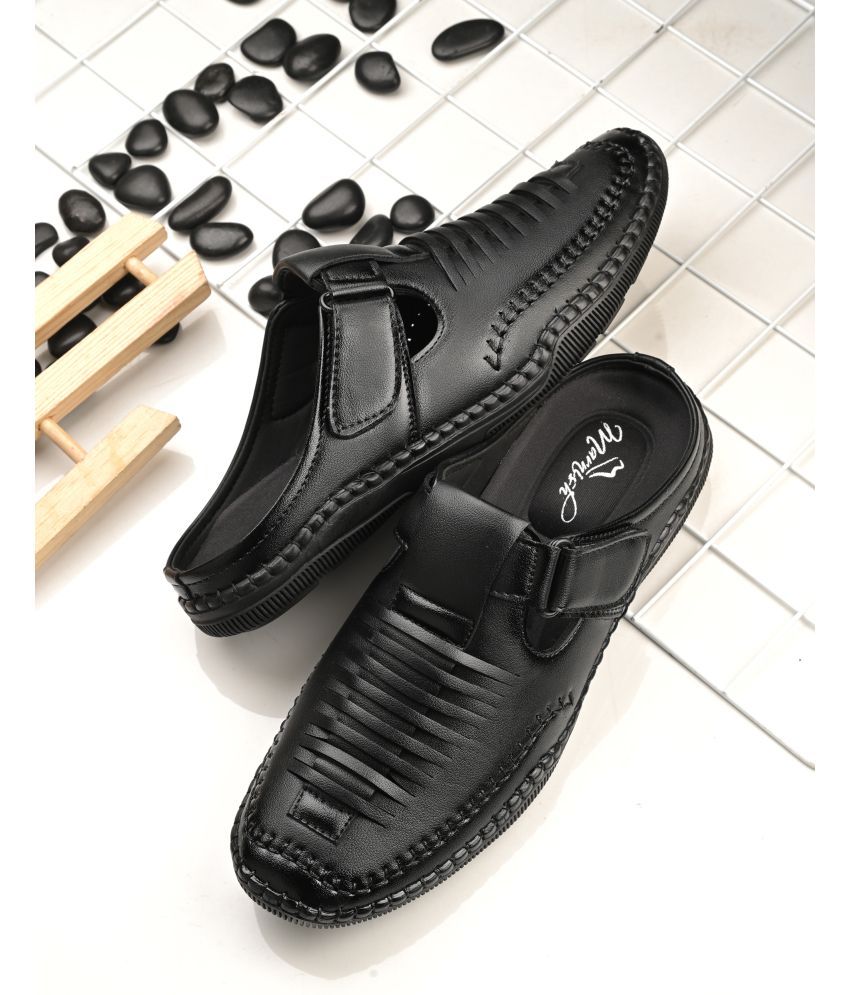     			Marnish - Black Men's Sandals