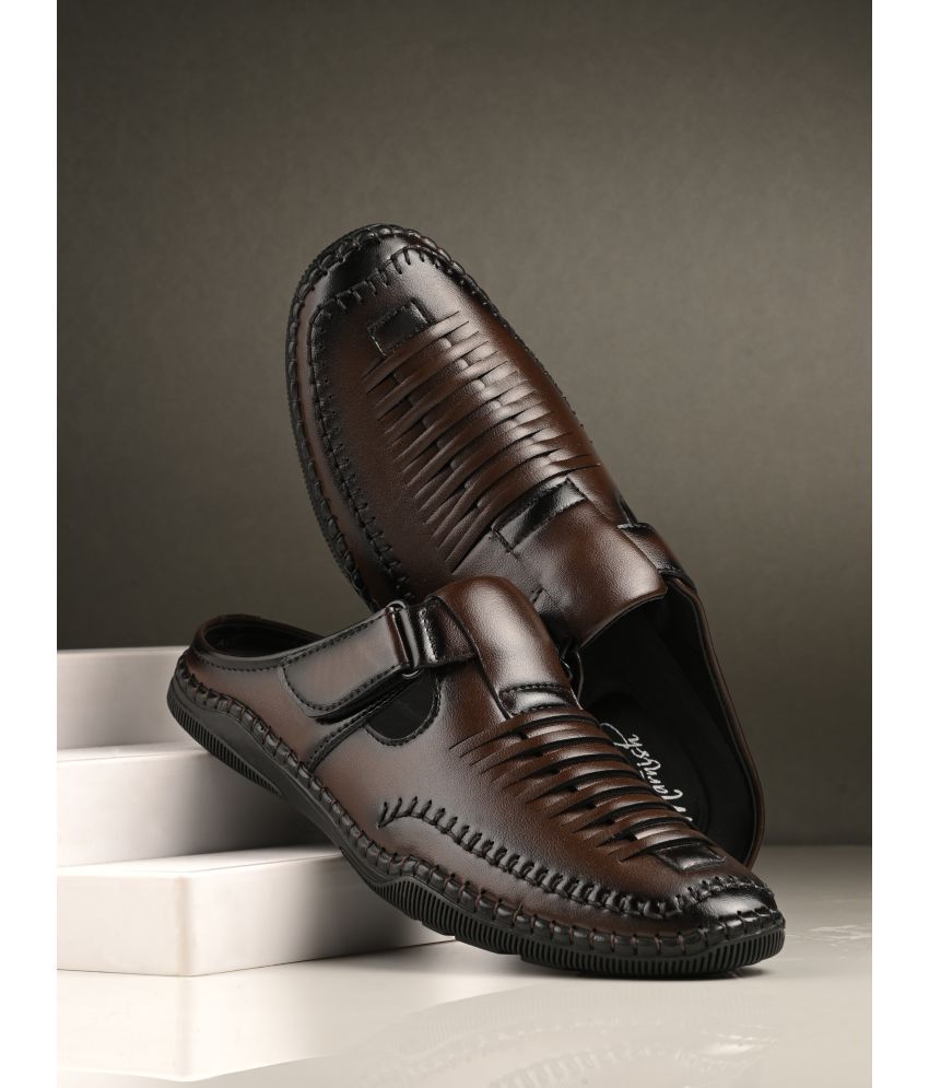     			Marnish - Brown Men's Sandals