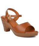 Bata Tan Women's Sandal Heels