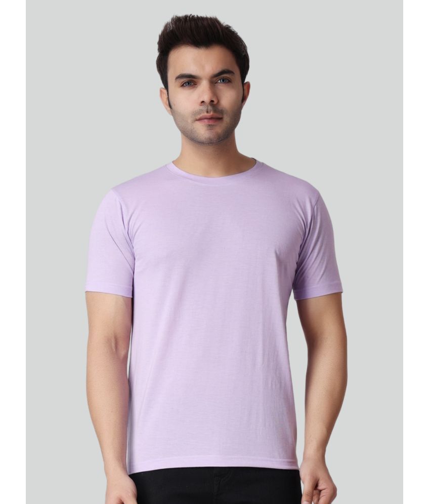     			AKTIF Cotton Regular Fit Printed Half Sleeves Men's T-Shirt - Lavender ( Pack of 1 )