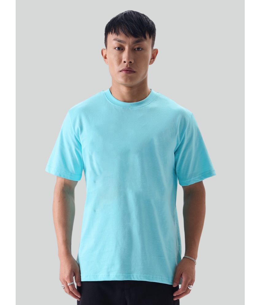     			AKTIF Cotton Regular Fit Printed Half Sleeves Men's T-Shirt - Sky Blue ( Pack of 1 )