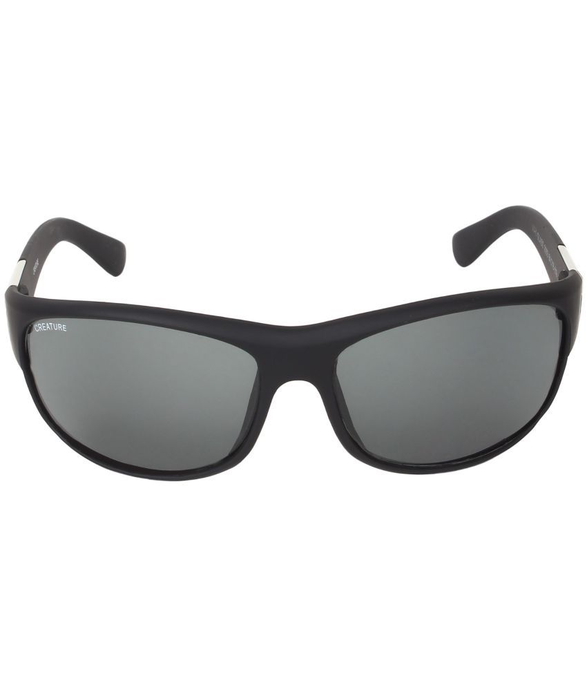     			Creature Black Oversized Sunglasses ( Pack of 1 )