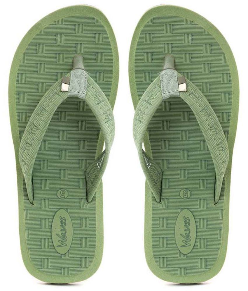     			KHADIM Green Women's Slipper