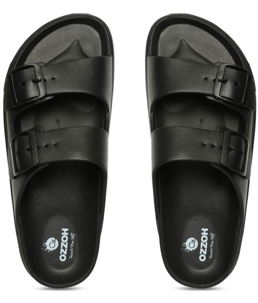     			OZZOH Black Women's Slide Flip Flop