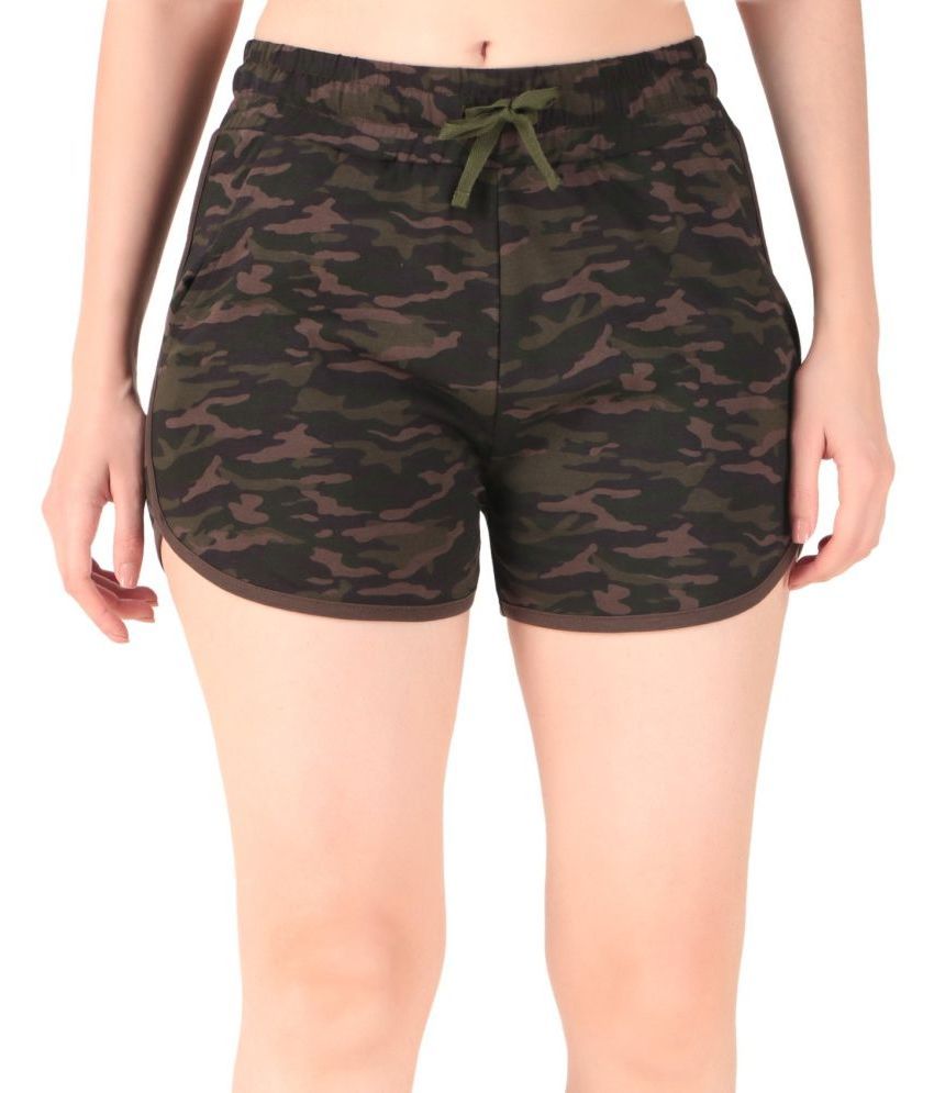     			Williwr Cotton Hot Pants - Green Single