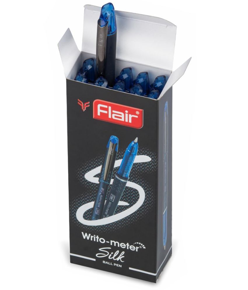     			Flair Writometer Silk Ball Pen Black Pack of 10