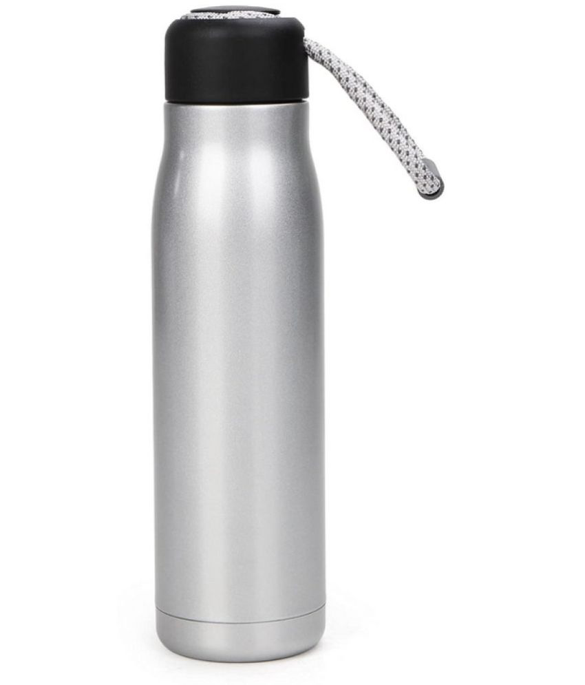     			Green Tales Vacuum Flask Bottle Silver Thermosteel Flask ( 500 ml )