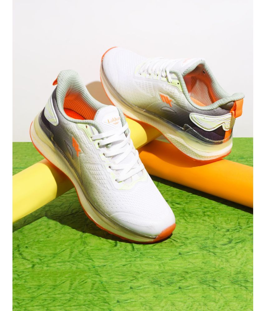     			Lakhani Aashirwad E-Max-03-White-Pista-Orange Orange Men's Lifestyle Shoes