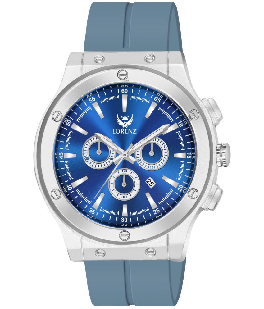    			Lorenz Blue Silicon Analog Men's Watch