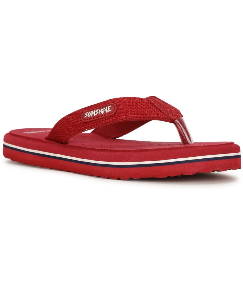     			Sunshine Red Women's Flip Flop