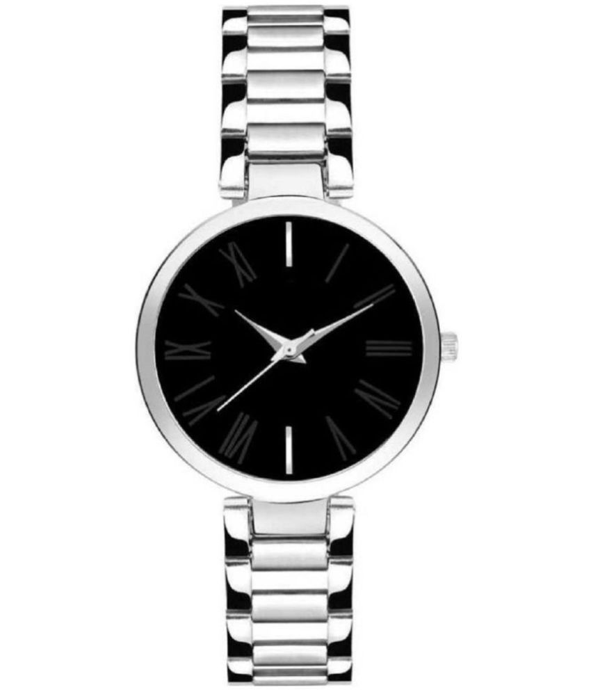     			Viser Silver Metal Analog Womens Watch