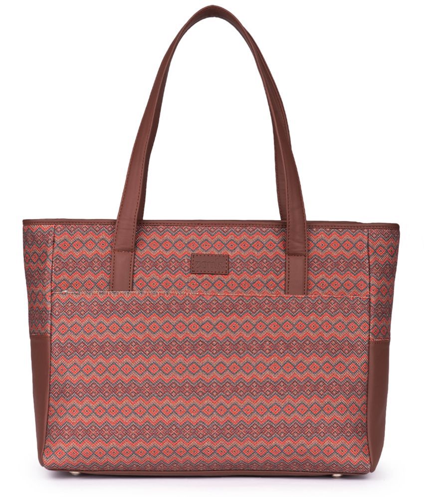     			Zouk Multicolor Fabric Tote Bag