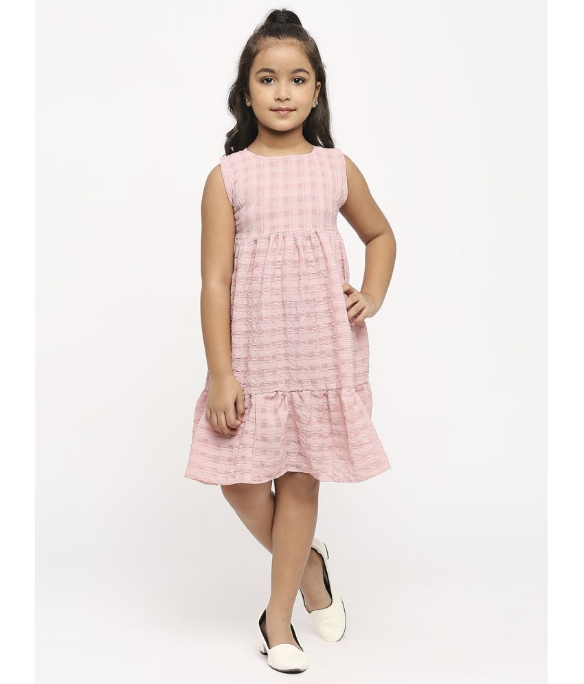     			gufrina PeachPuff Polyester Girls Fit And Flare Dress ( Pack of 1 )