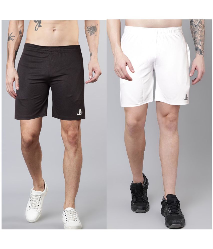     			JB JUST BLACK Multi Cotton Blend Men's Shorts ( Pack of 2 )