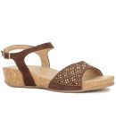 Bata Brown Women's Sandal Heels