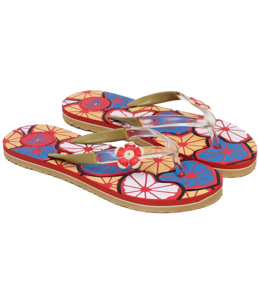     			ASIAN Red Women's Daily Slipper