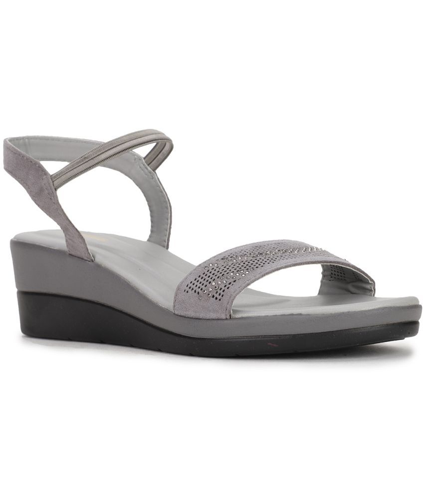     			Bata Gray Women's Sandal Heels