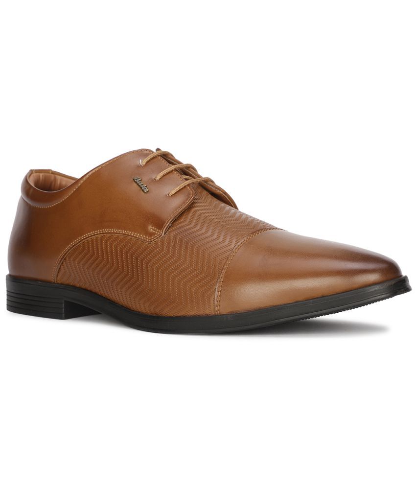     			Bata Tan Men's Derby Formal Shoes