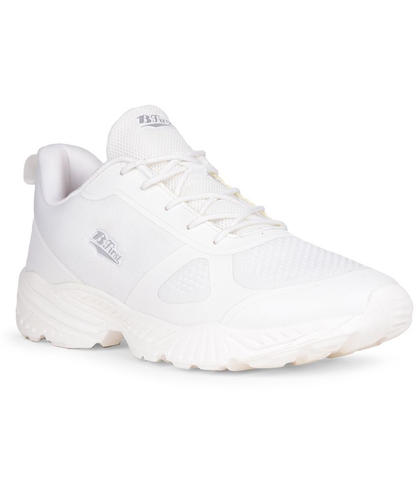     			Bata White Men's Sports Running Shoes