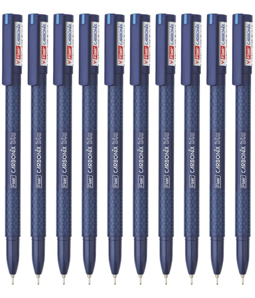     			Flair Carbonix Ball Pen Blue Pack of 10