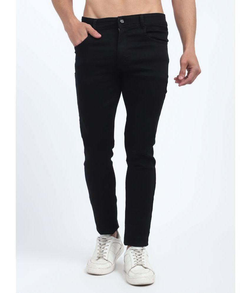     			plounge Slim Fit Basic Men's Jeans - Black ( Pack of 1 )